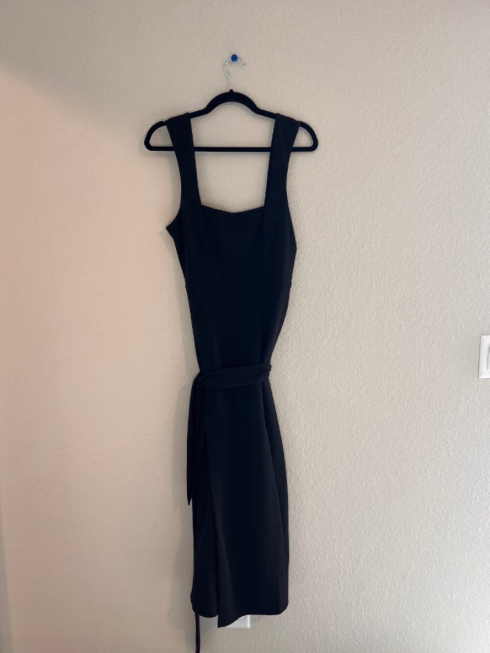 Show Me Your Mumu Black Sleeveless Midi Dress with Tie Waist Women's Medium
